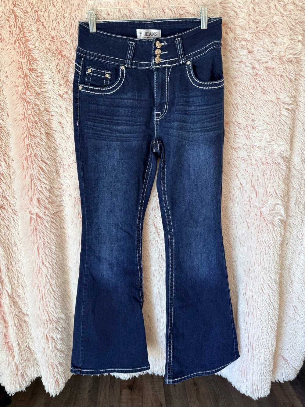 Women's Dark Blue Flare Jeans